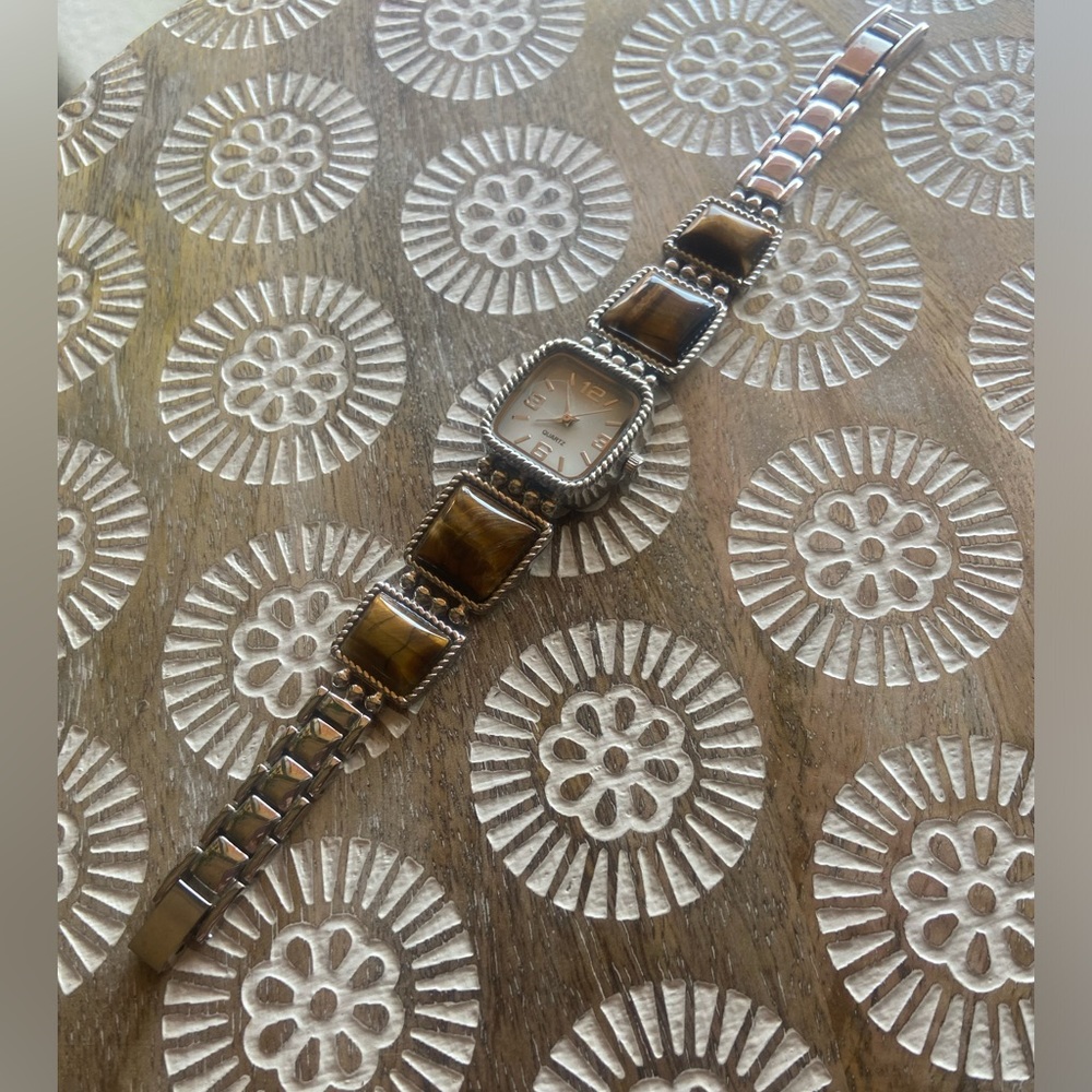 Tigers Eye Quartz watch